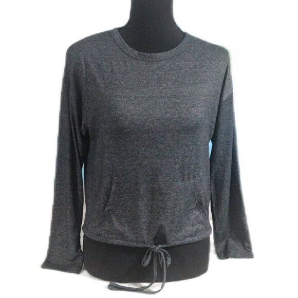 Caution to the Wind Top Sweatshirt Kangaroo Pocket Gray Size Small - Picture 1 of 5